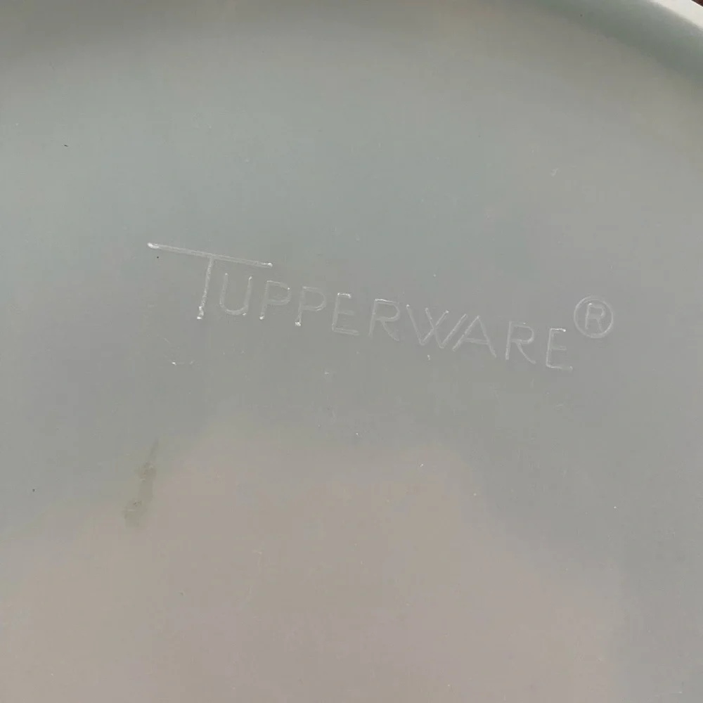 Vintage Tupperware Ice Blue Jello Mold w/ Lid